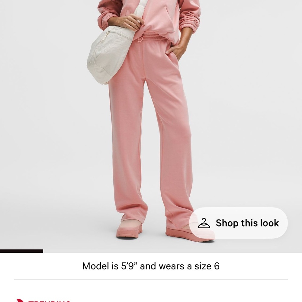 New no tag lululemon softstreme high rise pants size medium - tea rose